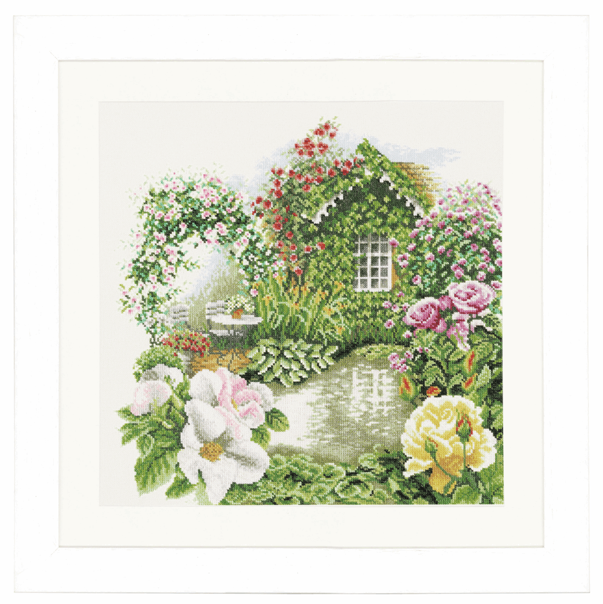 Rose Garden - Lanarte Cross Stitch Kit PN-0008019