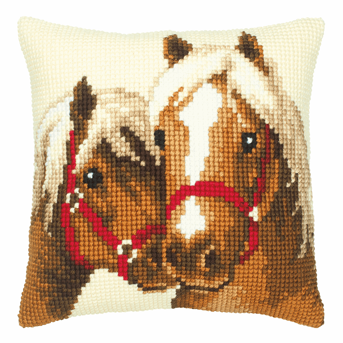 Horses Cushion - Vervaco Cross Stitch Kit PN-0008505