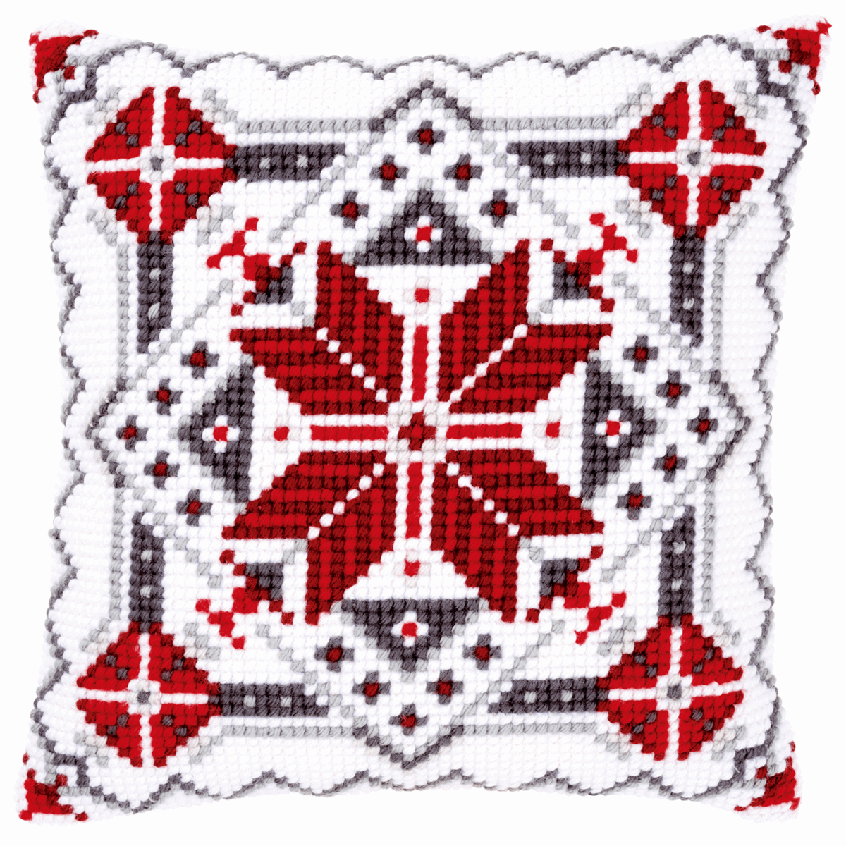 Snow Crystal - Vervaco Cushion Cross Stitch Kit PN-0146120