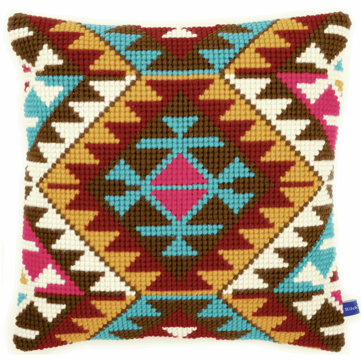 Ethnic Print - Vervaco Cushion Cross Stitch Kit PN-0146715