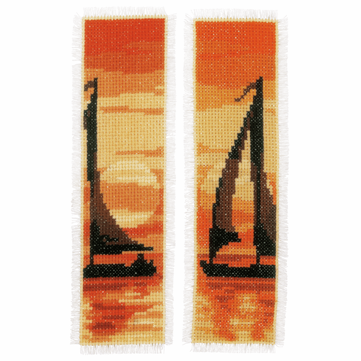Sailing at Sunset: Set of 2 - Vervaco Counted Cross Stitch Kit PN-0170465