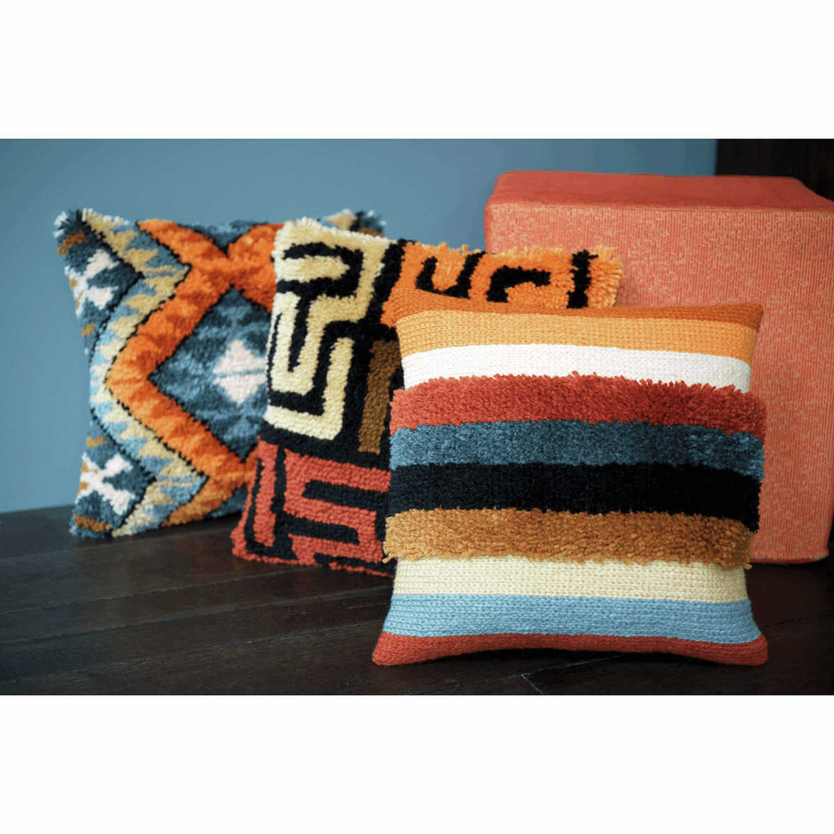Boho Kuba Cloth- Vervaco Cushion Latch Hook Kit PN-0175306