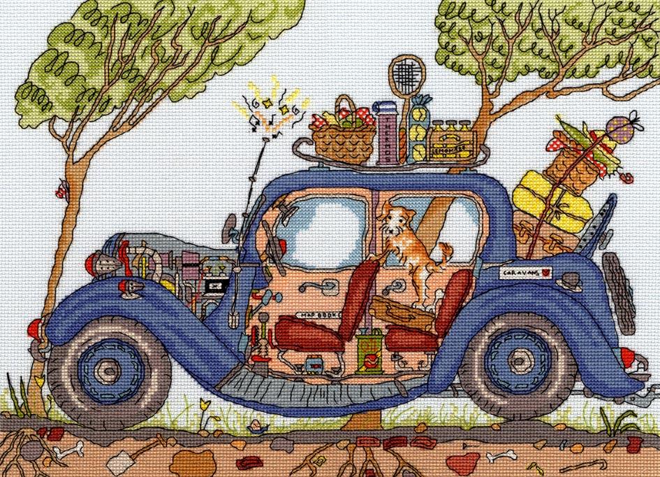 Cut Thru' Vintage Car -Bothy Threads Cross Stitch Kit XCT20