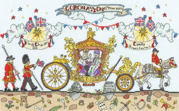 Cut Thru' Coronation Carriage -Bothy Threads Cross Stitch Kit XCT40