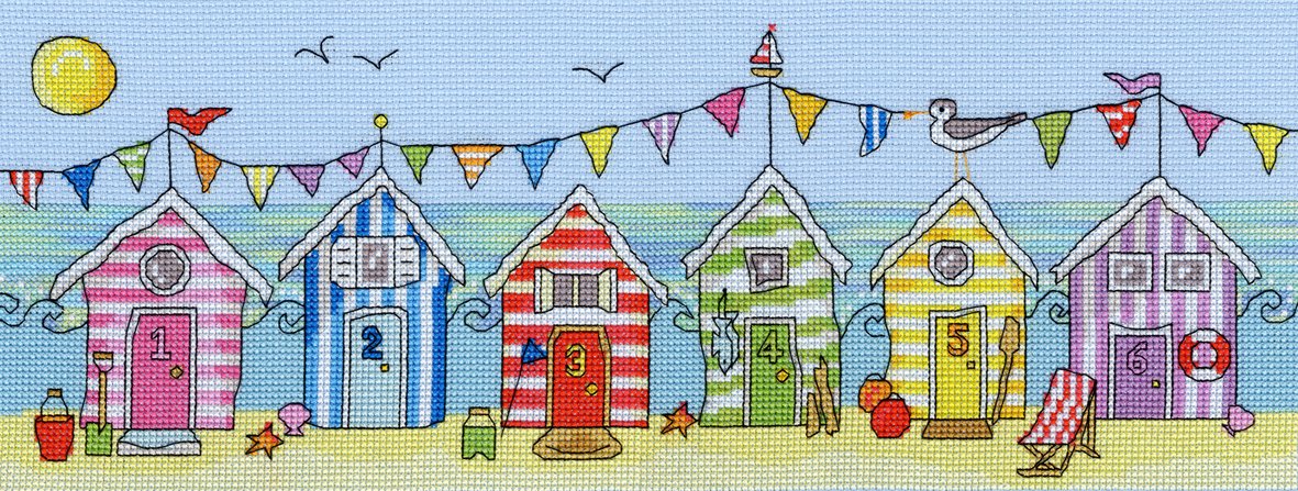 Beach Hut Fun - Bothy Threads Cross Stitch Kit XJR19