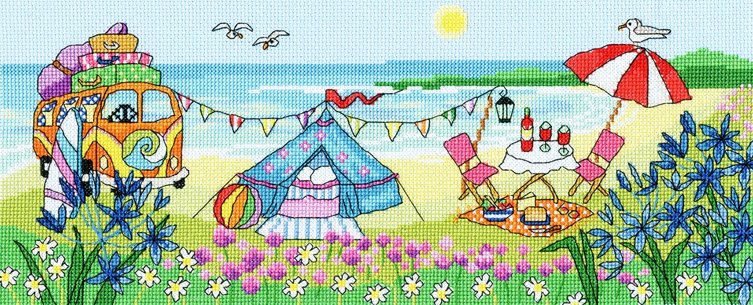 Glamping Fun - Bothy Threads Cross Stitch Kit XJR33