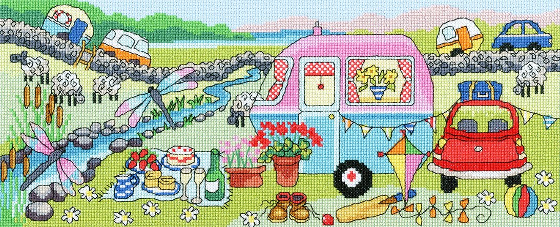 Caravan Fun - Bothy Threads Cross Stitch Kit XJR34