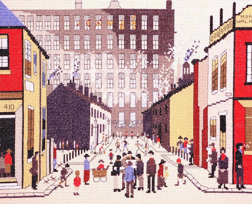 Street Scene - L.S. Lowry - Bothy Threads Cross Stitch Kit XLC9