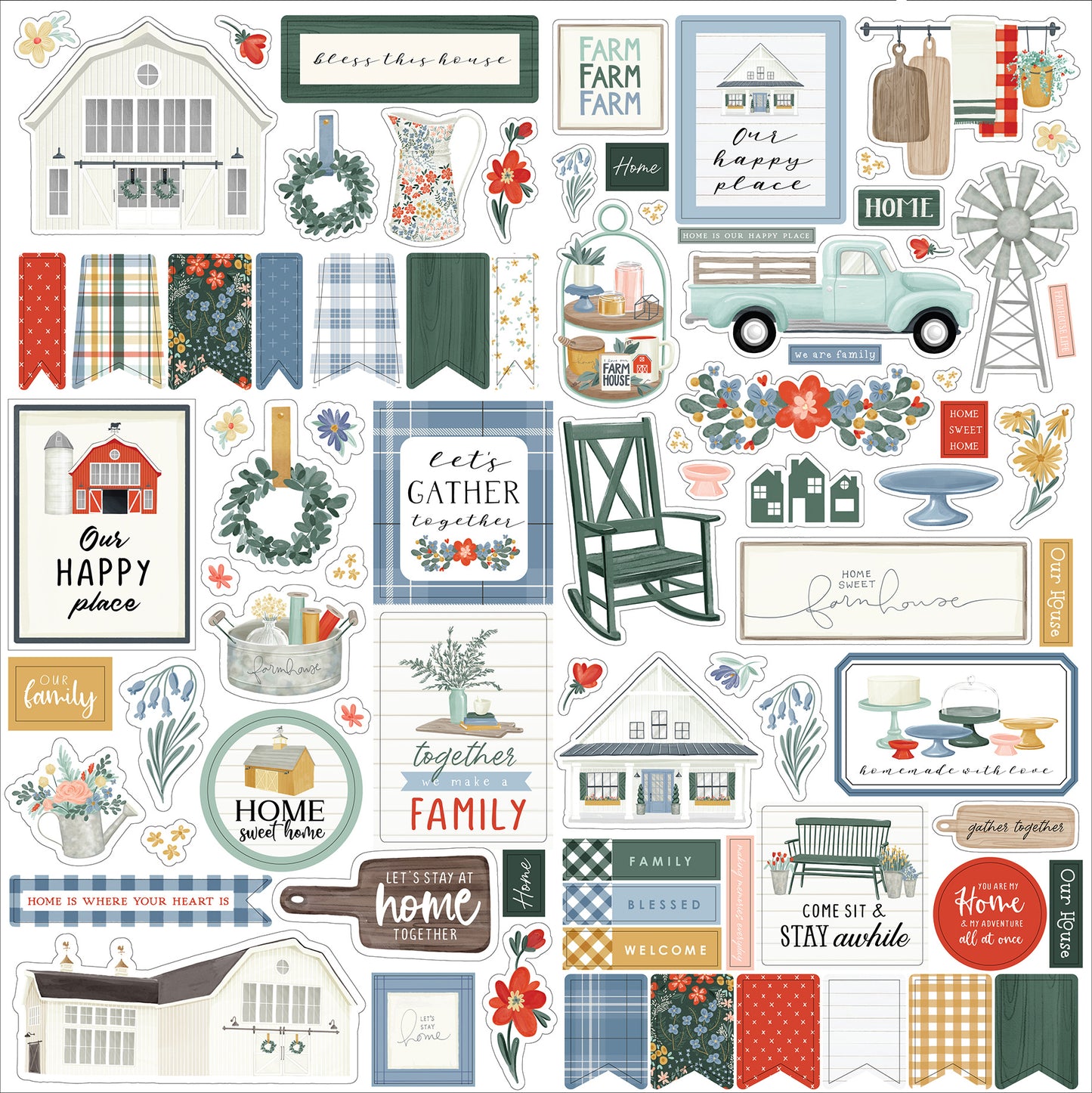 Carta Bella Farmhouse Summer 12x12 Inch Collection Kit (CBFAS150016)
