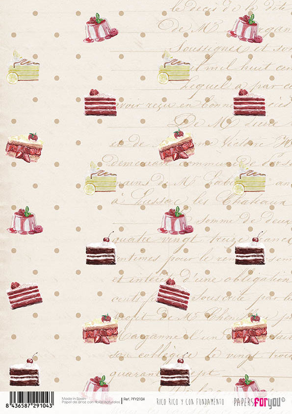 Papers For You Rico Rico Y Con Fundamento A4 Rice Paper (PFY-2104)