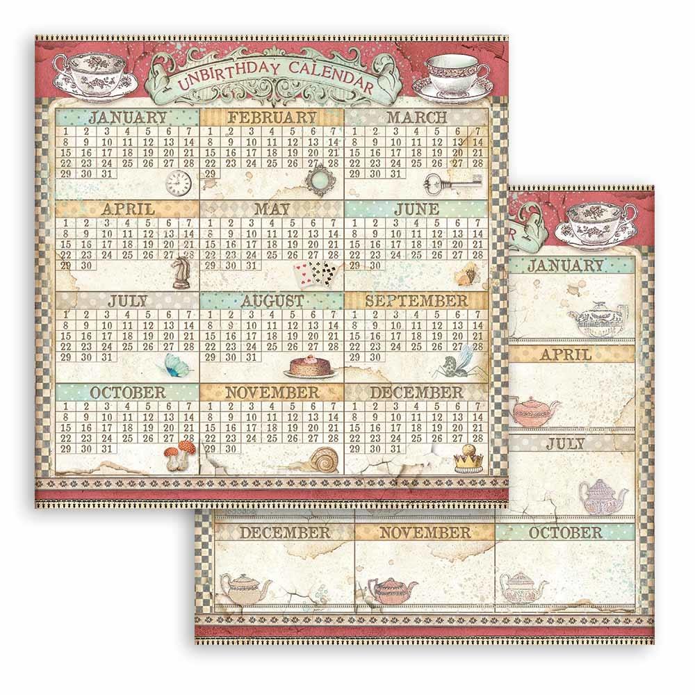 Stamperia Alice Through the Looking Glass 8x8 Inch Paper Pack (SBBS42)