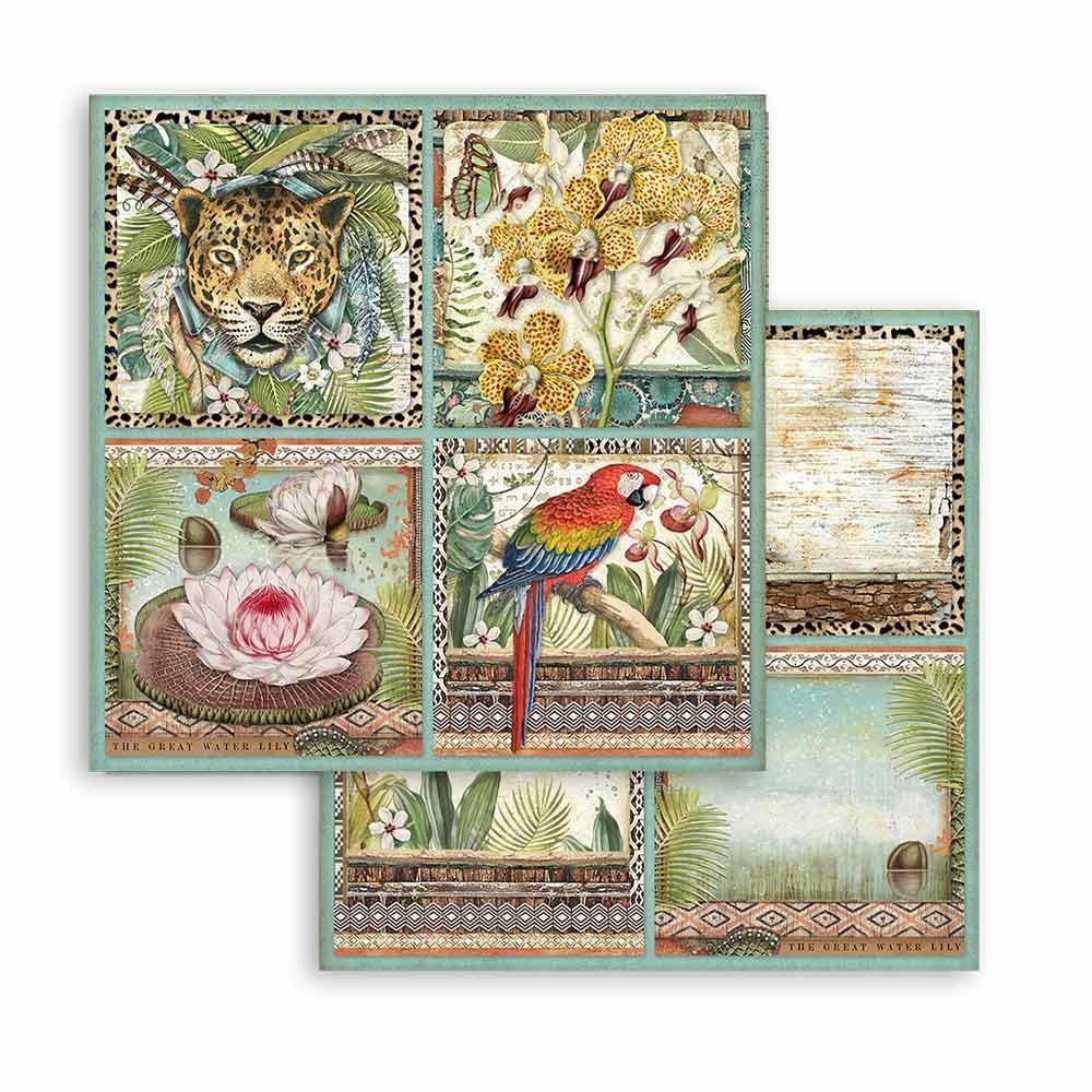 Stamperia Amazonia 8x8 Inch Paper Pack (SBBS28)