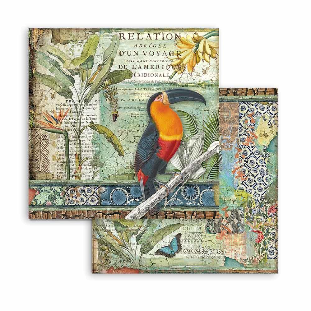 Stamperia Amazonia 8x8 Inch Paper Pack (SBBS28)