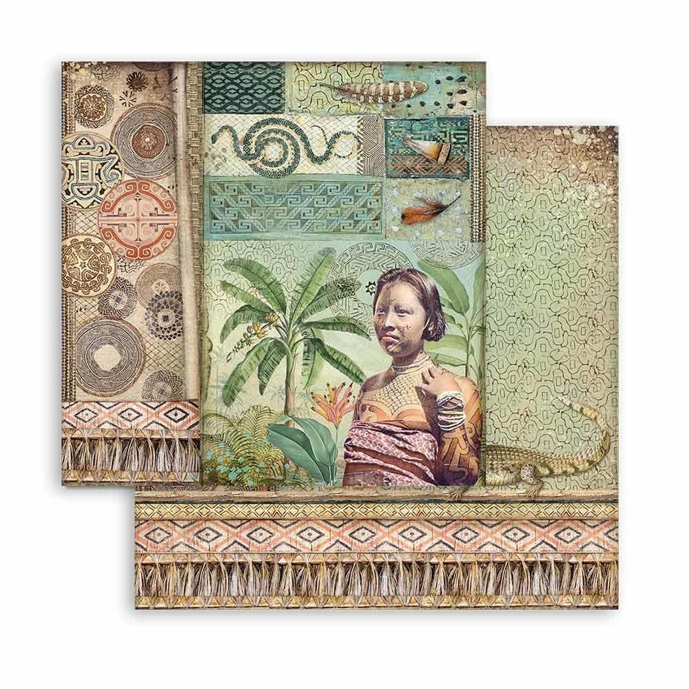 Stamperia Amazonia 8x8 Inch Paper Pack (SBBS28)