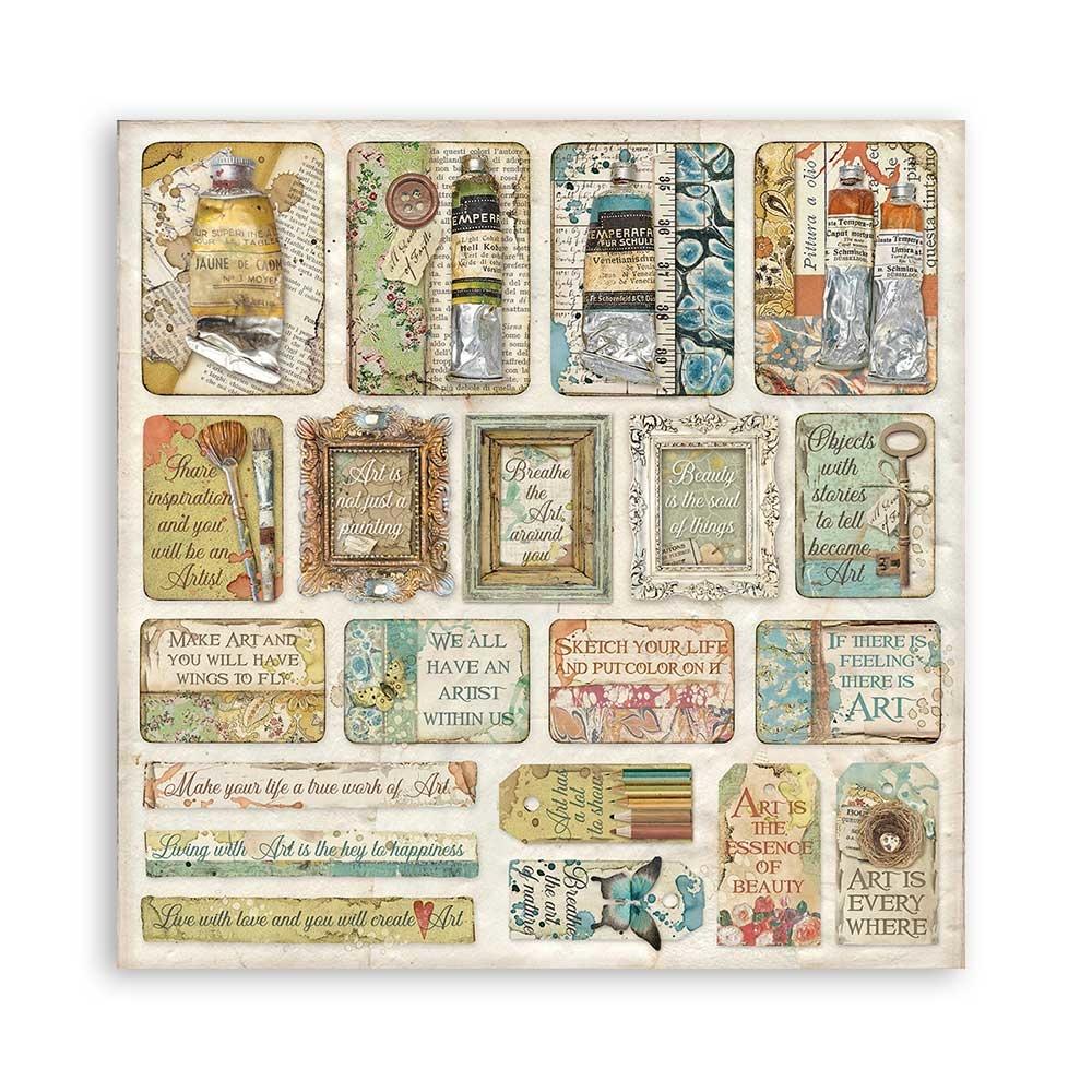 Stamperia Atelier des Arts 8x8 Inch Paper Pack (SBBS33)