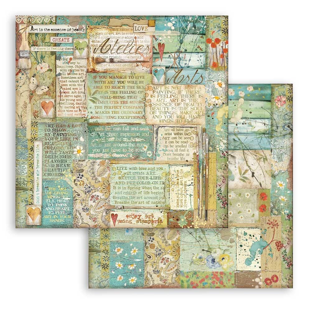 Stamperia Atelier des Arts 8x8 Inch Paper Pack (SBBS33)