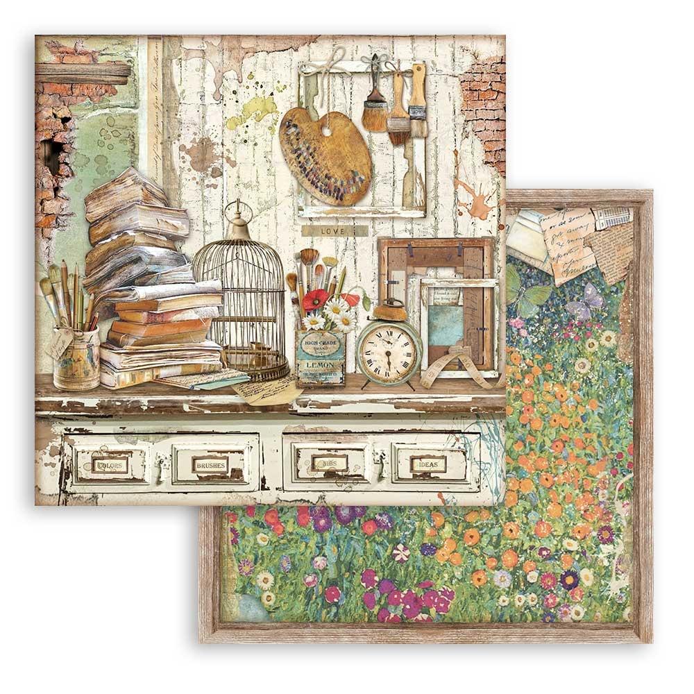 Stamperia Atelier des Arts 8x8 Inch Paper Pack (SBBS33)