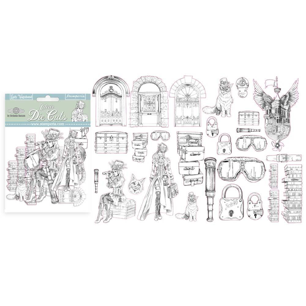 Stamperia Clear Die Cuts Lady Vagabond (DFLDCP02)