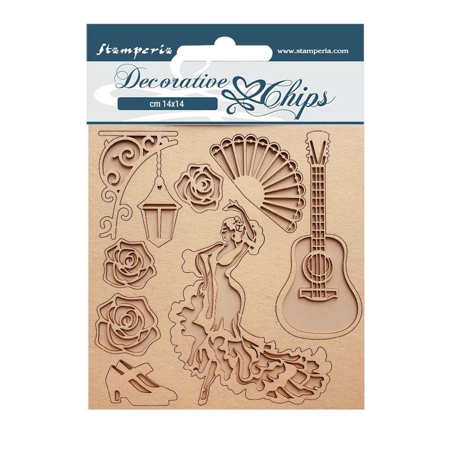 Stamperia Decorative Chips Desire Dancer (SCB144) -|