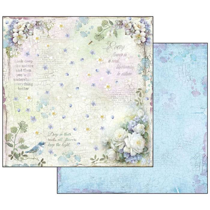 Stamperia Flower Alphabet 12x12 Inch Paper Pack SBBL30 for Scrapbooking