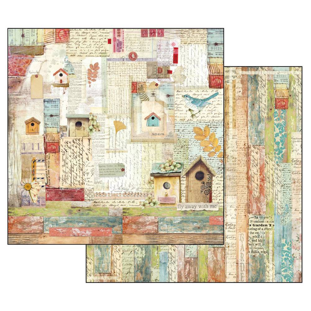 Stamperia Garden 12x12 Inch Paper Pack SBBL43 for Scrapbooking