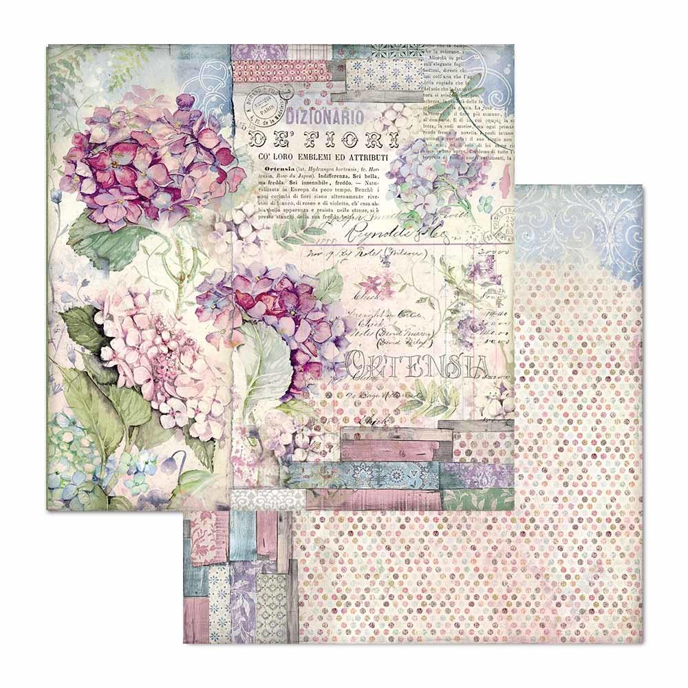 Stamperia Hortensia 12x12 Inch Paper Pack (SBBL72)