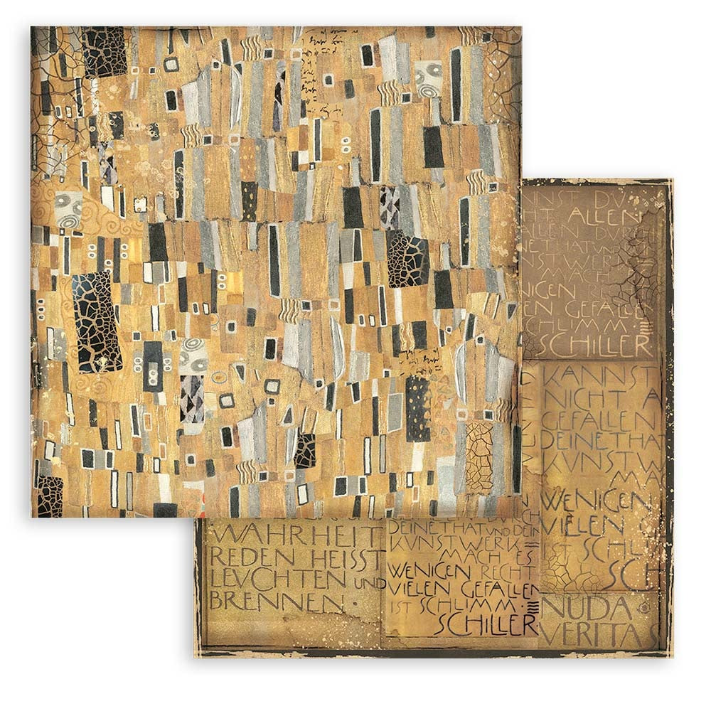 Stamperia Klimt Maxi Backgrounds 12x12 Inch Paper Pack (SBBL101)