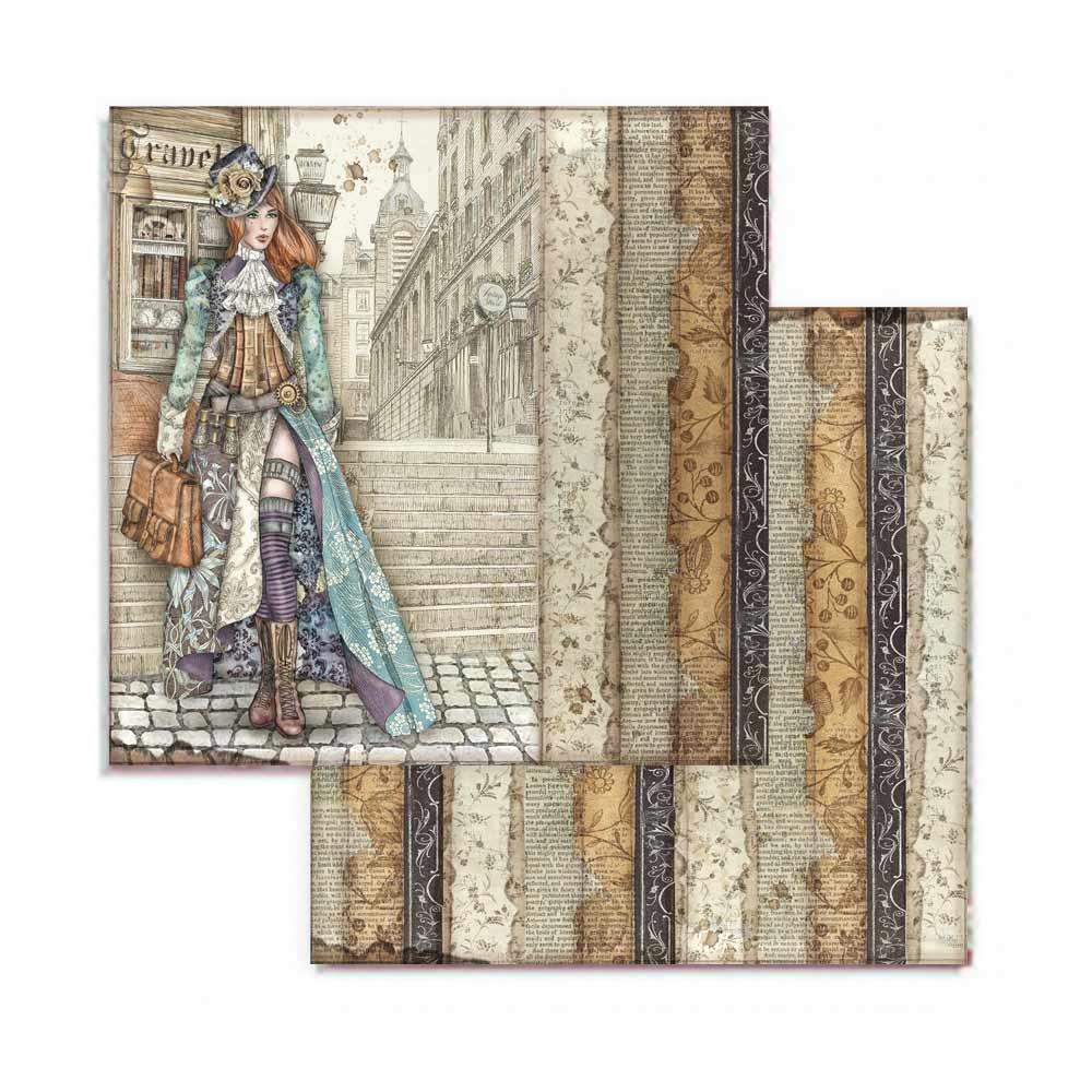 Stamperia Lady Vagabond 8x8 Inch Paper Pack (SBBS27)