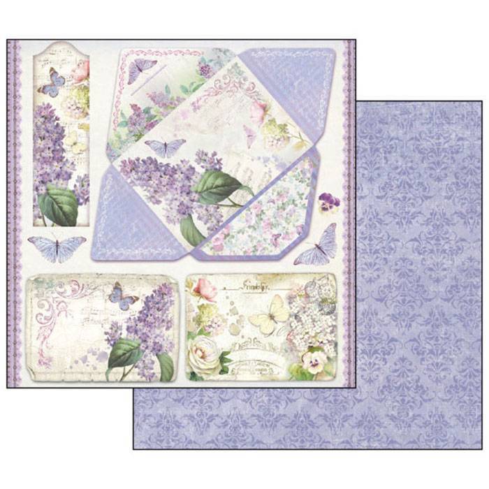 Stamperia Lilac 12x12 Inch Paper Pack SBBL21