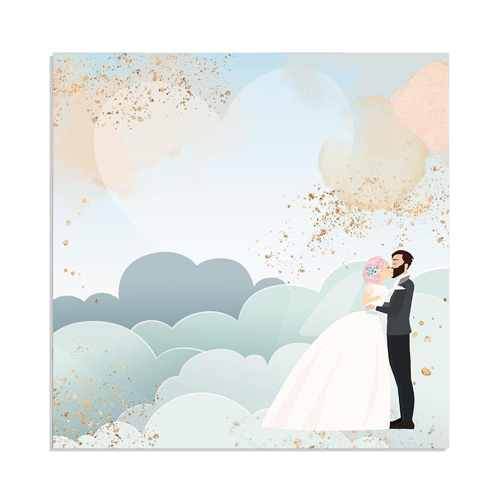 Stamperia Love Story Clouds 12x12 Inch Decoupage Napkin  (SBB724) -|
