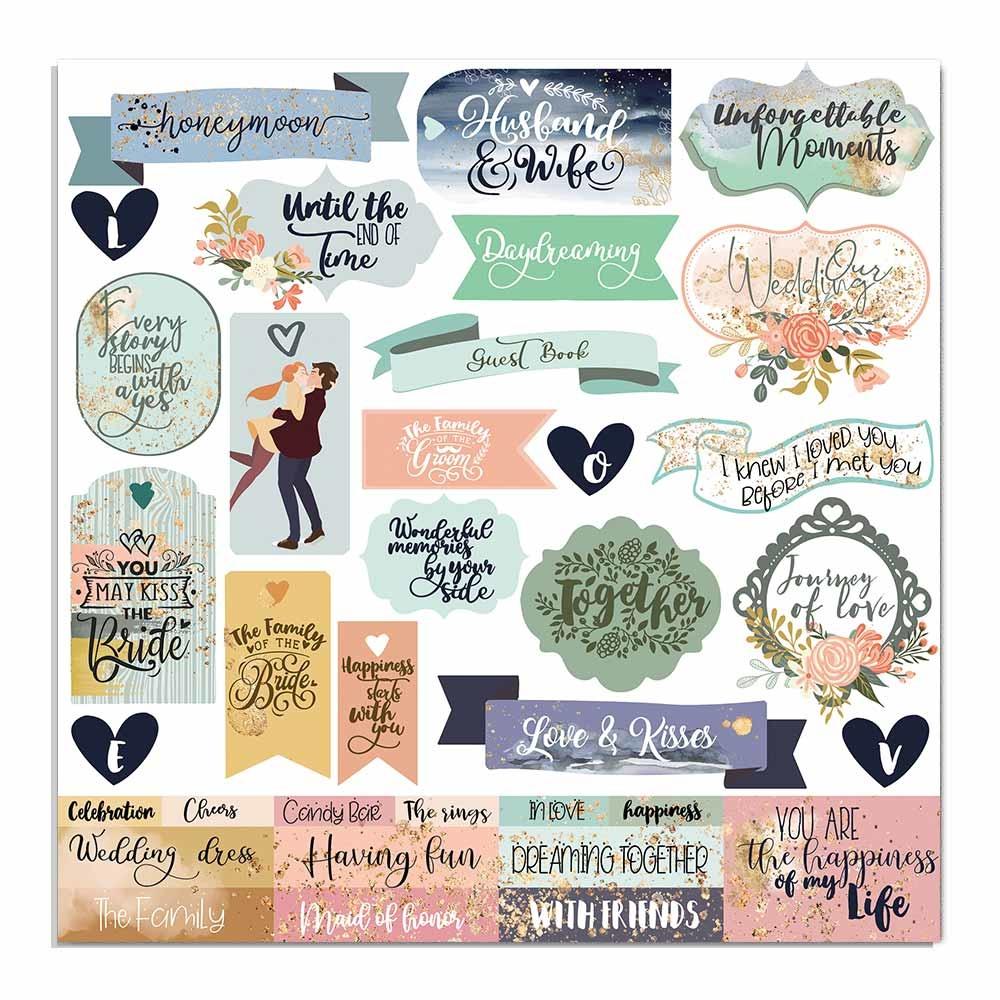 Stamperia Love Story Quotes 12x12 Inch Decoupage Napkin (SBB723) -|