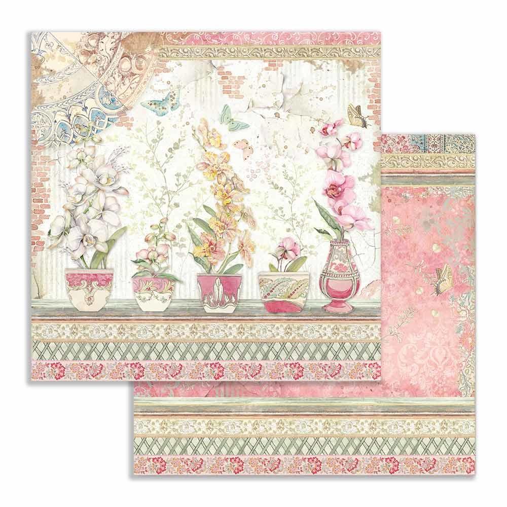 Stamperia Orchids and Cats 12x12 Inch Paper Pack (SBBL81)