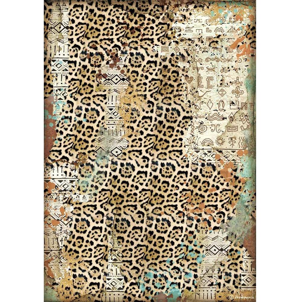 Stamperia Rice Paper A4 Amazonia Texture (DFSA4534)