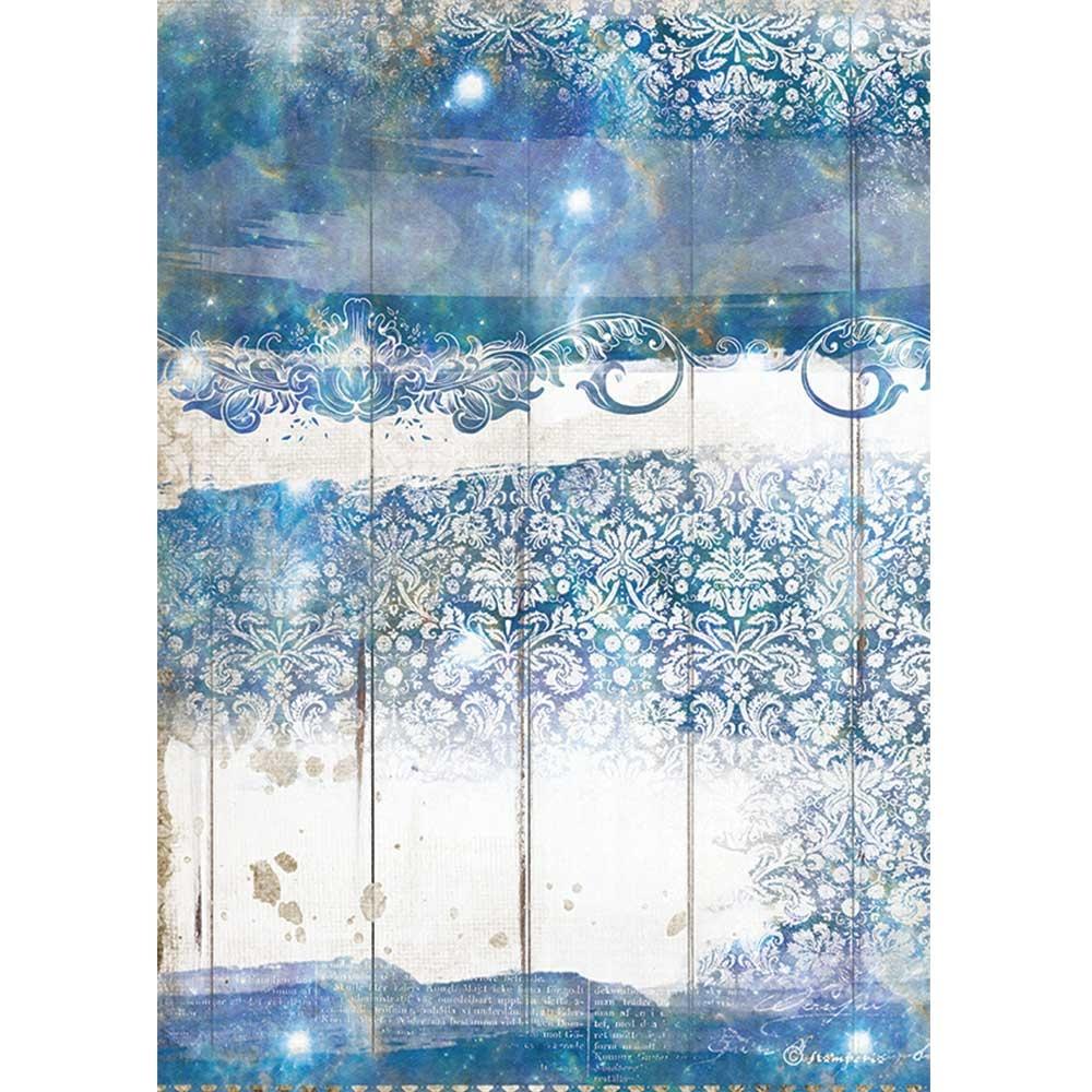 Stamperia Rice Paper A4 Romantic Sea Dream Texture (DFSA4563)