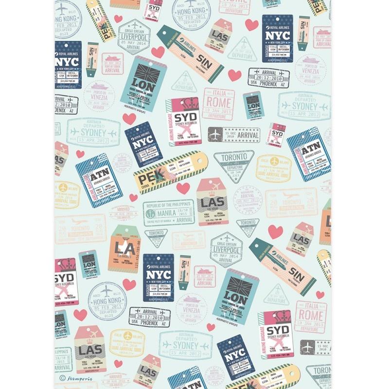 Stamperia Rice Paper A4 Thickets (DFSA4424) for Decoupage
