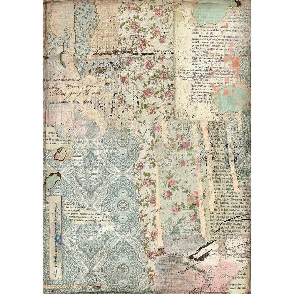 Stamperia Rice Paper A4 Wallpaper (DFSA4441) for Decoupage