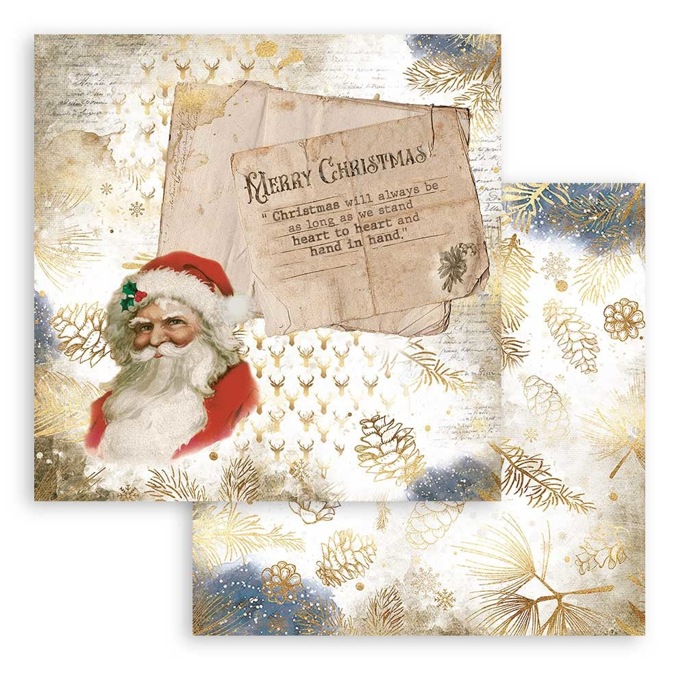 Stamperia Romantic Christmas 12x12 Inch Paper Pack (SBBL96)