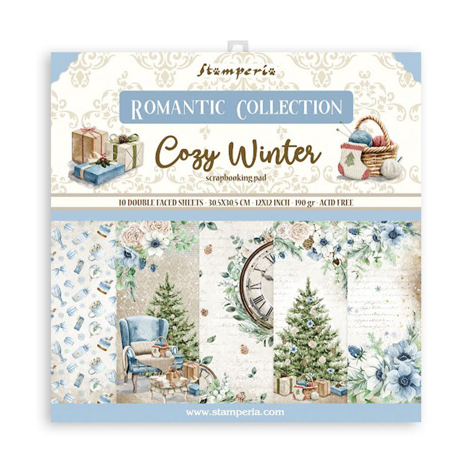 Stamperia Romantic Cozy Winter 12x12 Inch Paper Pack (SBBL120)