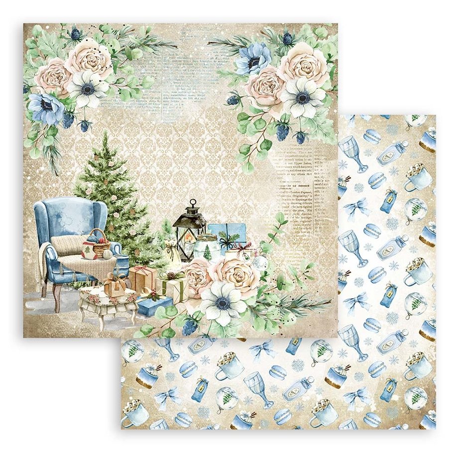 Stamperia Romantic Cozy Winter 12x12 Inch Paper Pack (SBBL120)