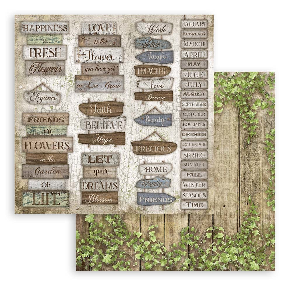 Stamperia Romantic Garden House 6x6 Inch Paper Pack (SBBXS15)