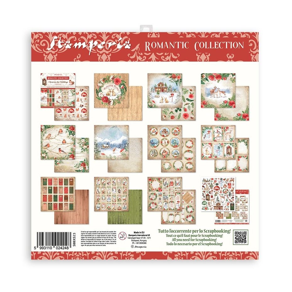 Stamperia Romantic Home for the Holidays 6x6 Inch Paper Pack (SBBXS23)