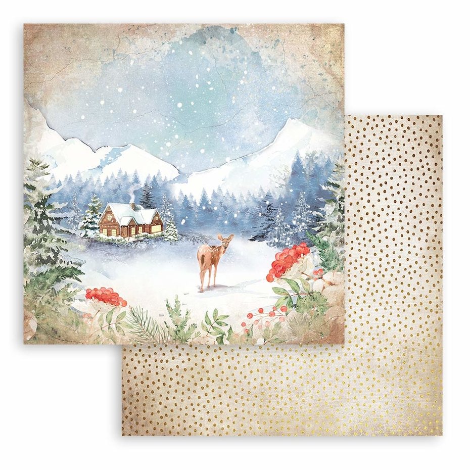 Stamperia Romantic Home for the Holidays 6x6 Inch Paper Pack (SBBXS23)
