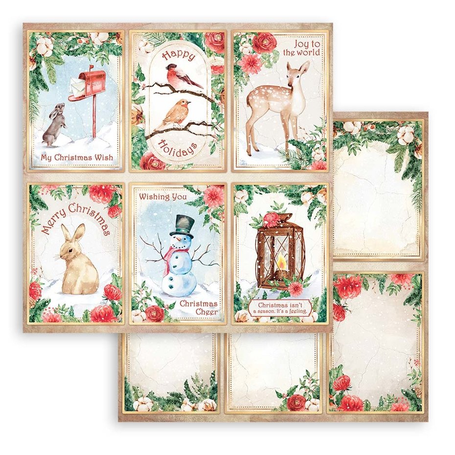 Stamperia Romantic Home for the Holidays 6x6 Inch Paper Pack (SBBXS23)