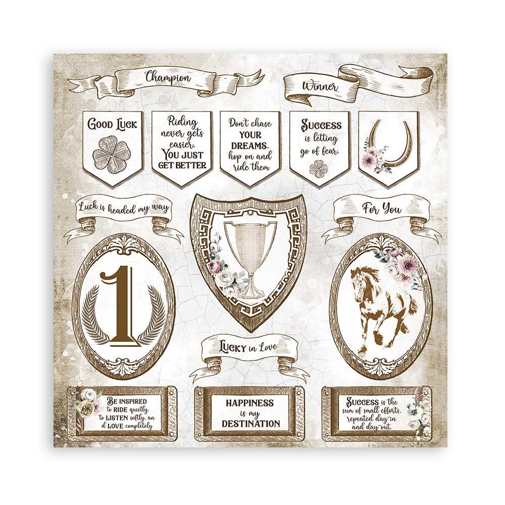 Stamperia Romantic Horses 8x8 Inch Paper Pack (SBBS39)