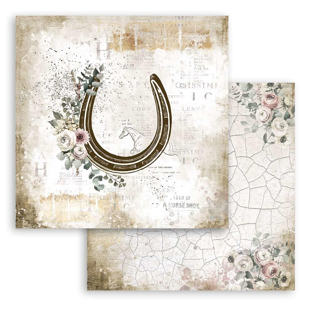 Stamperia Romantic Horses 8x8 Inch Paper Pack (SBBS39)