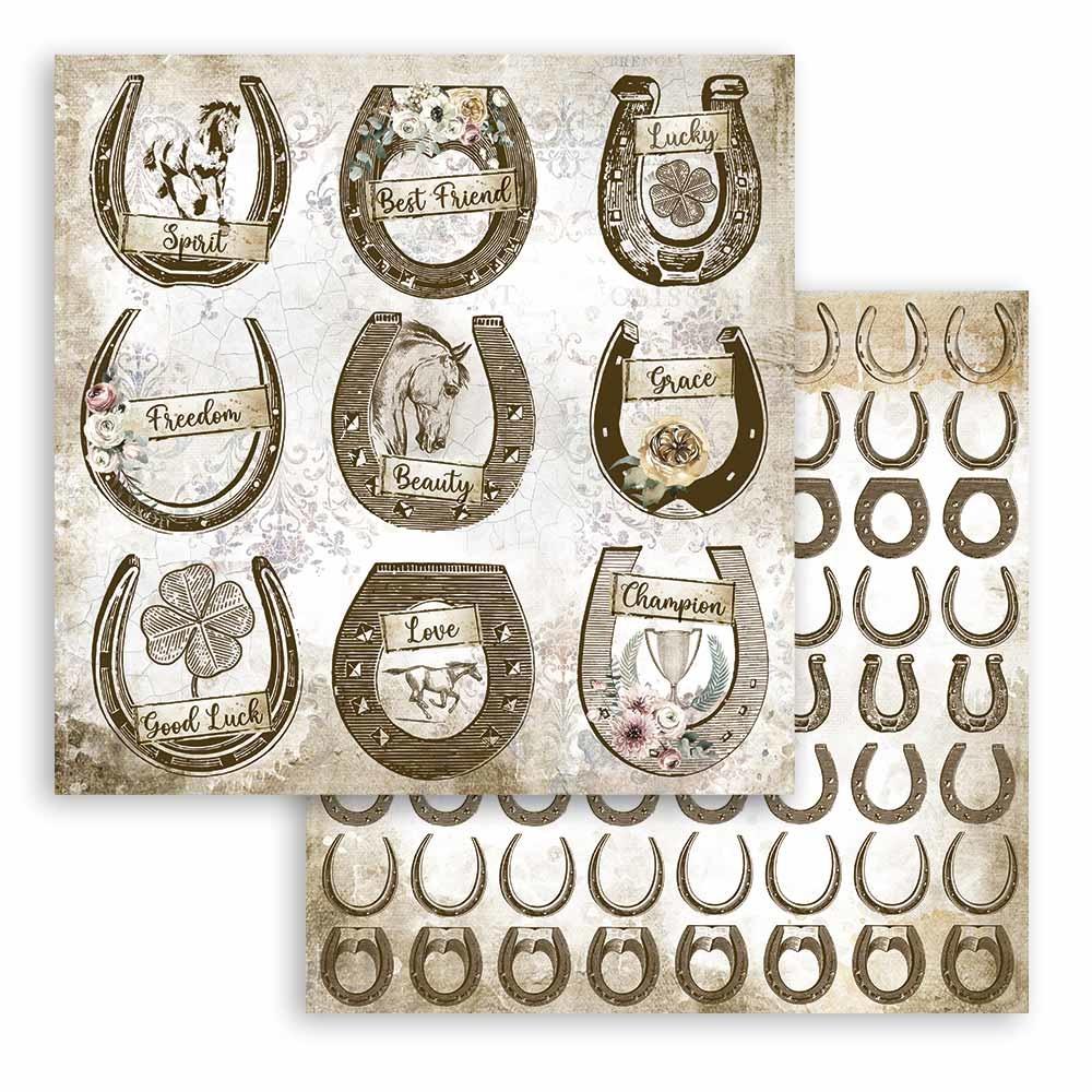 Stamperia Romantic Horses 8x8 Inch Paper Pack (SBBS39)