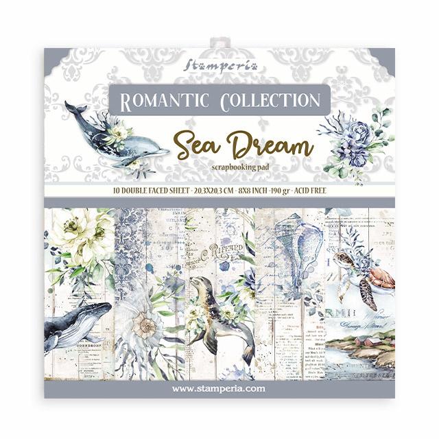 Stamperia Romantic Sea Dream 8x8 Inch Paper Pack (SBBS35)