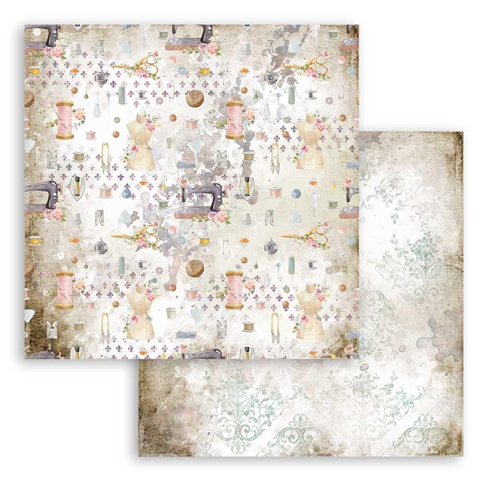 Stamperia Romantic Threads 12x12 Inch Paper Pack (SBBL88)