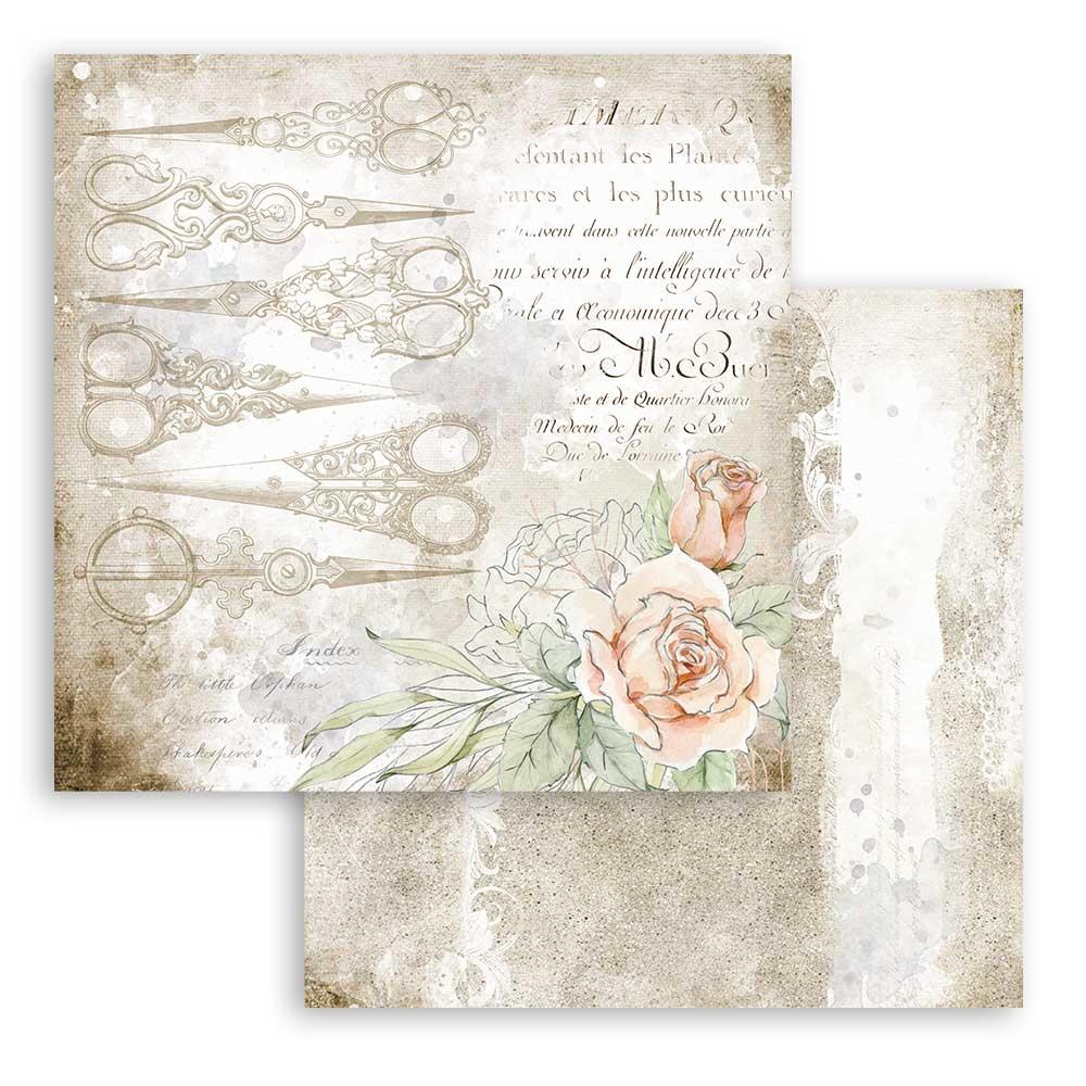 Stamperia Romantic Threads 12x12 Inch Paper Pack (SBBL88)