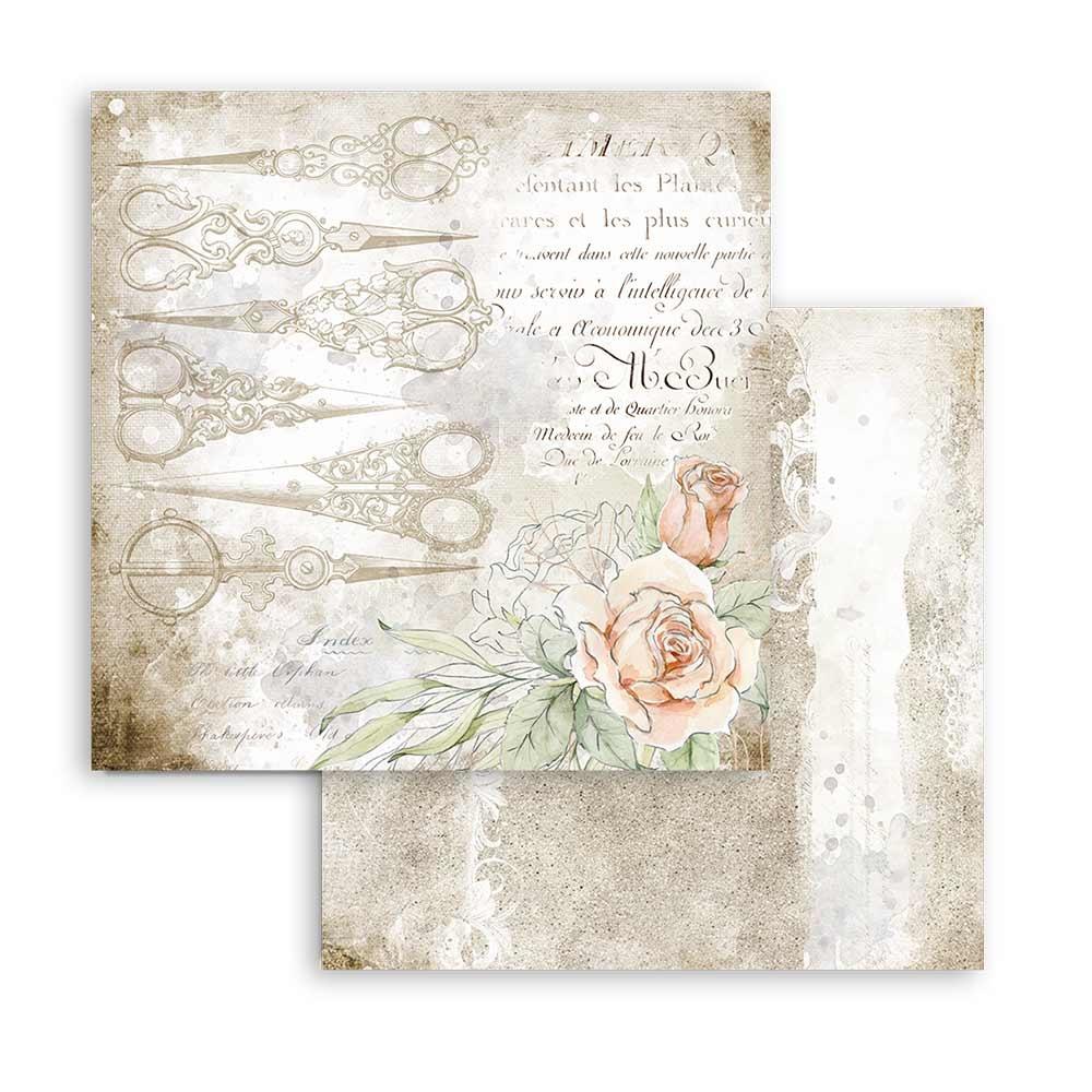 Stamperia Romantic Threads 8x8 Inch Paper Pack (SBBS36)